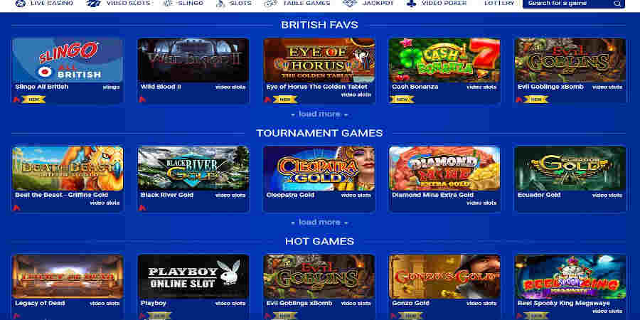 All British Casino Slot Games