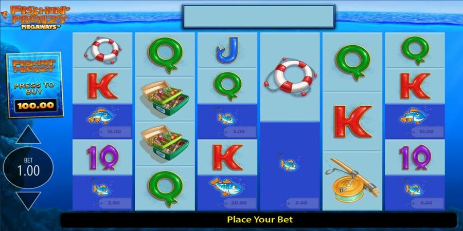 Fishin' Frenzy Megaways most popular slots 