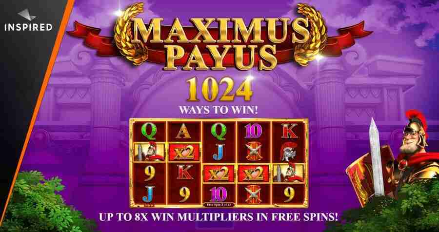 Vidoe slots themed on films and movies - Maximus Payus