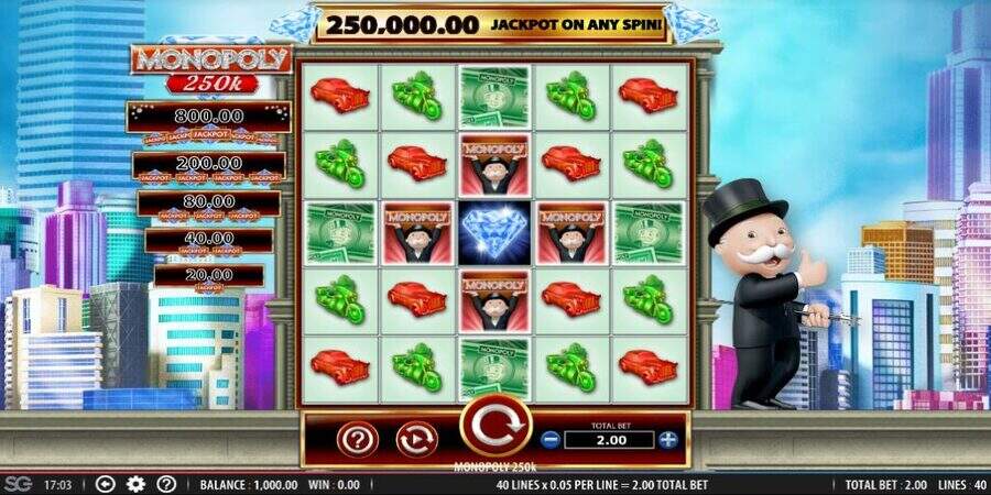 Monopoly 250k slot