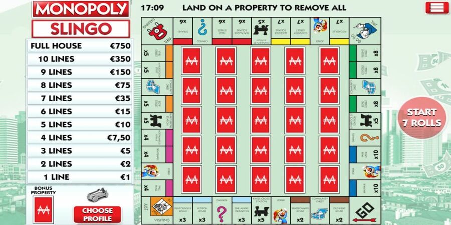 Monopoly slingo slot