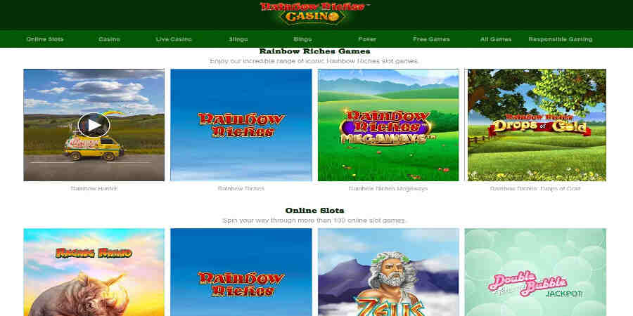 Rainbow Riches Casino slots games