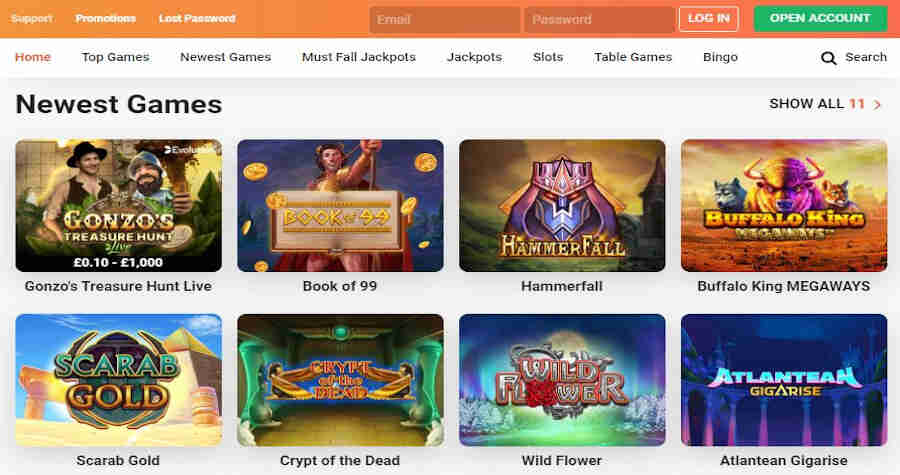 Slot games at LeoVegas