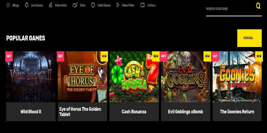 Hyper Casino slots games