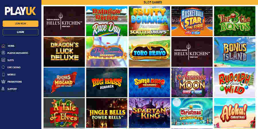 PlayUK casino slots games