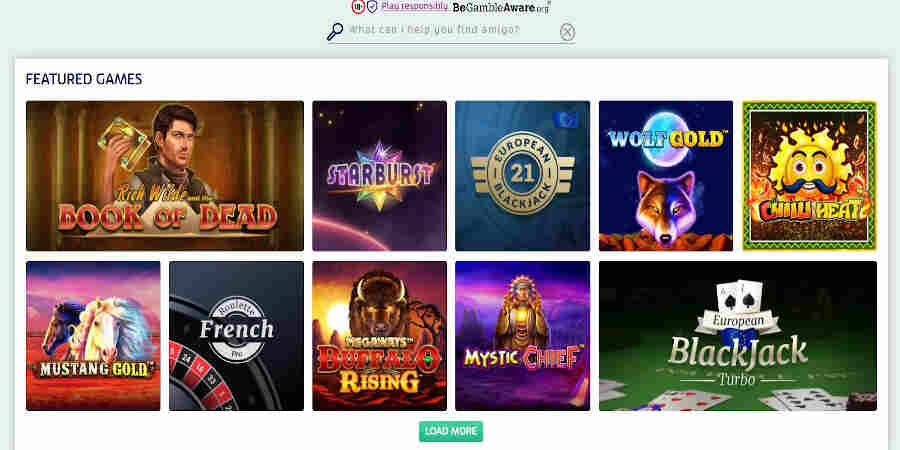 PlayOJO Casino slots games