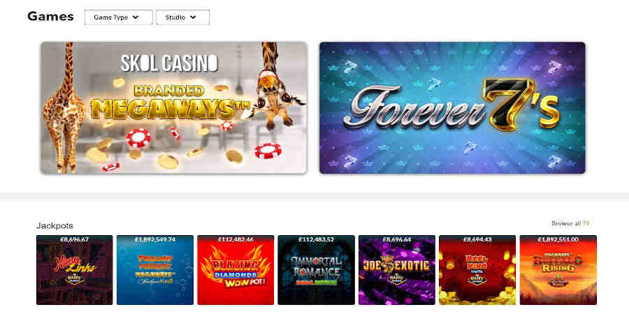 Skol Casino Slots Games