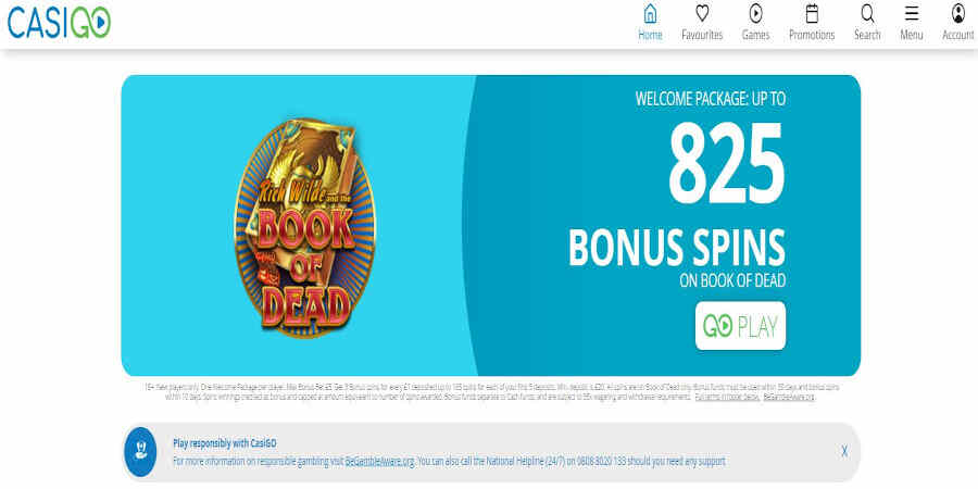 Casigo Casino Bonus