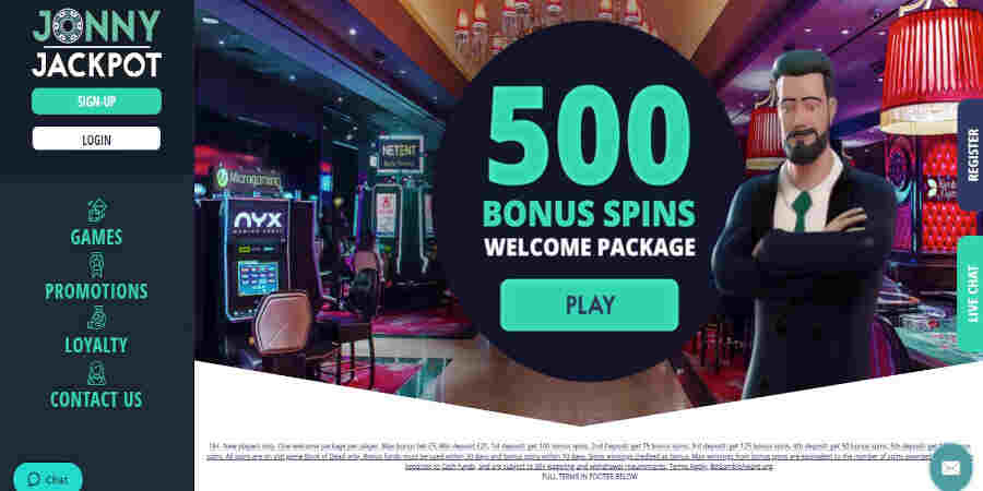 Jonny Jackpot casino bonus