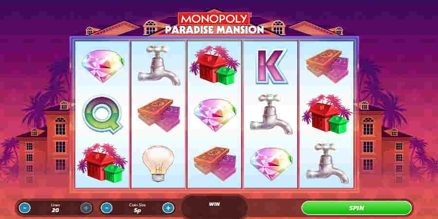 Monopoly Paradise Mansion popular casino slot games online