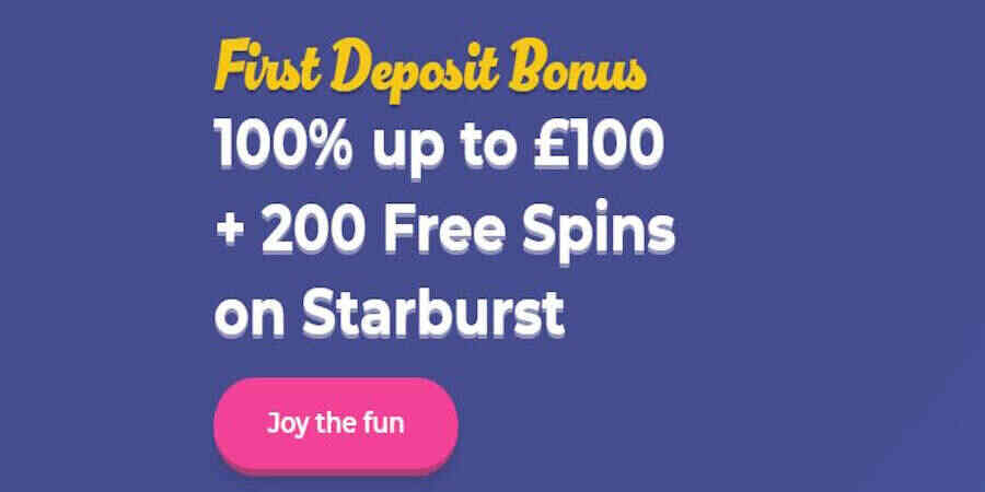 Casino Joy new player bonus