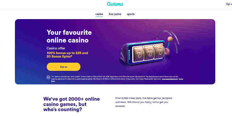 Casumo casino welcome bonuses