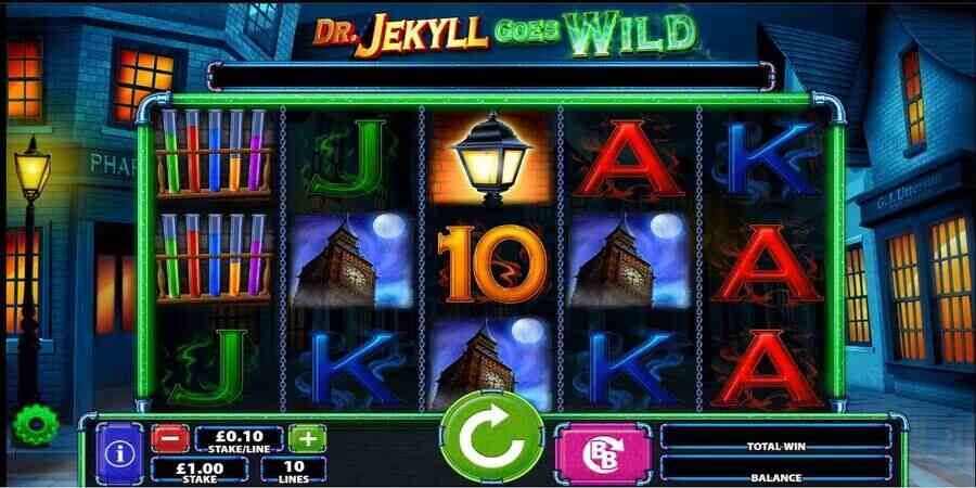 Dr Jekyll Goes Wild horror slot