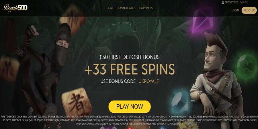 Royale500 casino bonus