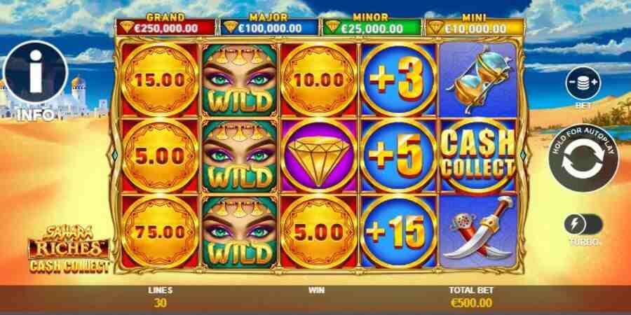 Sahara Riches Cash Collect slot game