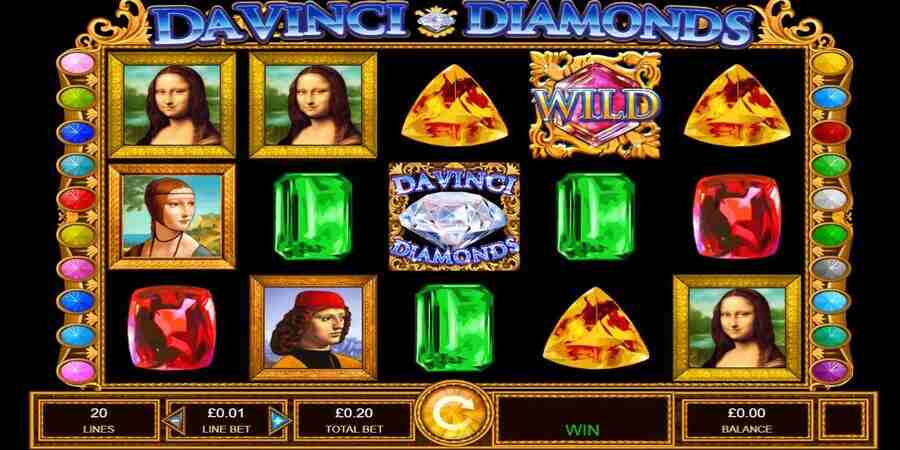 Da Vinci Diamonds slot game