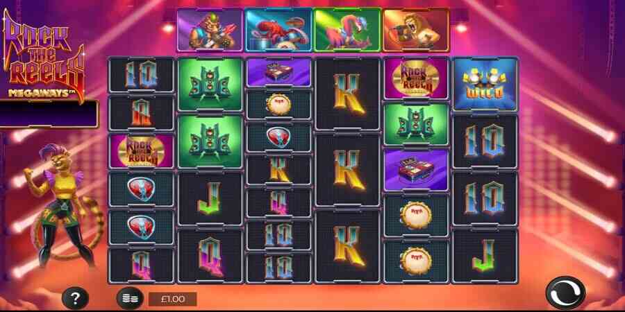 Rock the Reels Megaways slot game