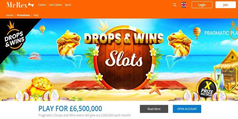 Mr Rex online casino promotions