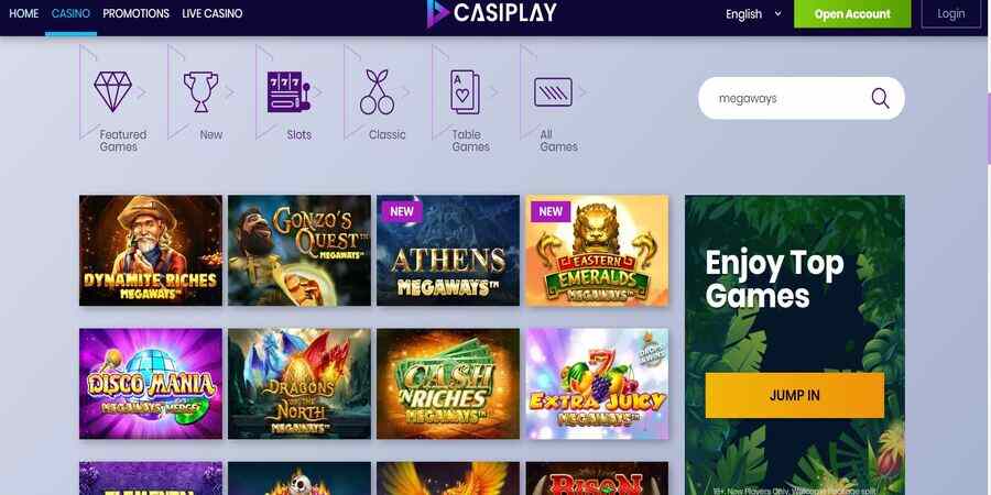Online slots at Casiplay casino