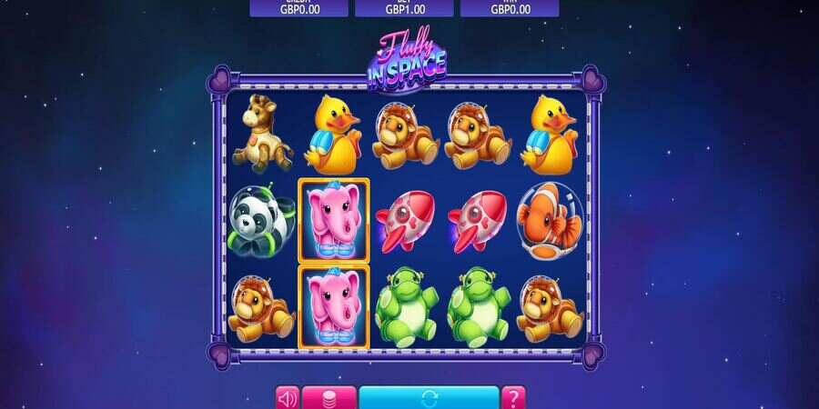 Fluffy in space online slot game