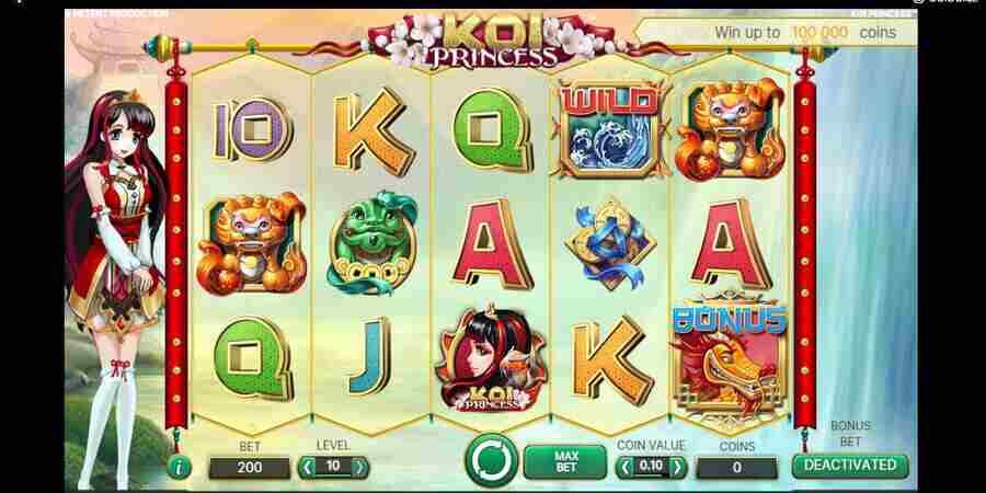 Koi Princess - anime slot game