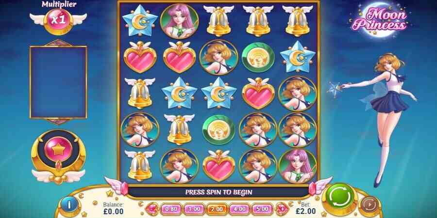 Moon Princess - anime slot