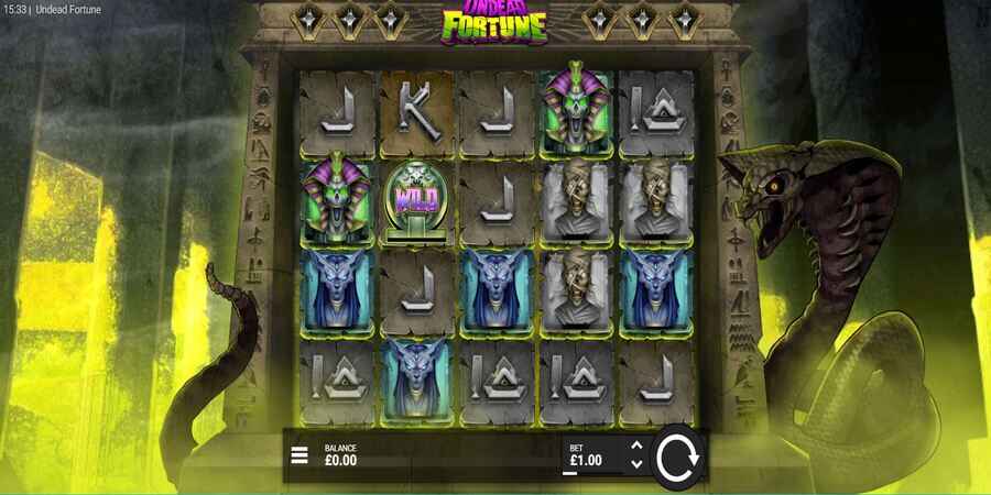 online slot machine with bonus round (Undead Fortune)