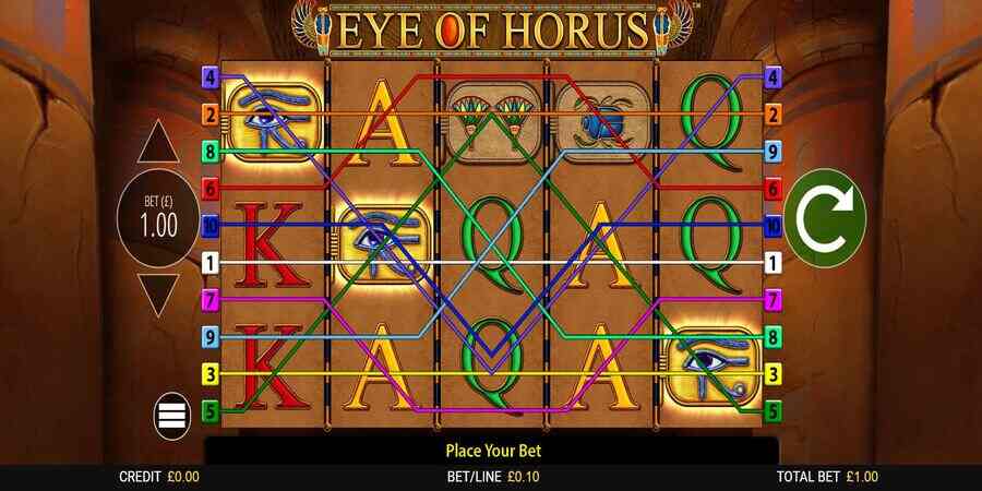 Deposit £10 get £30 Eye of Horus