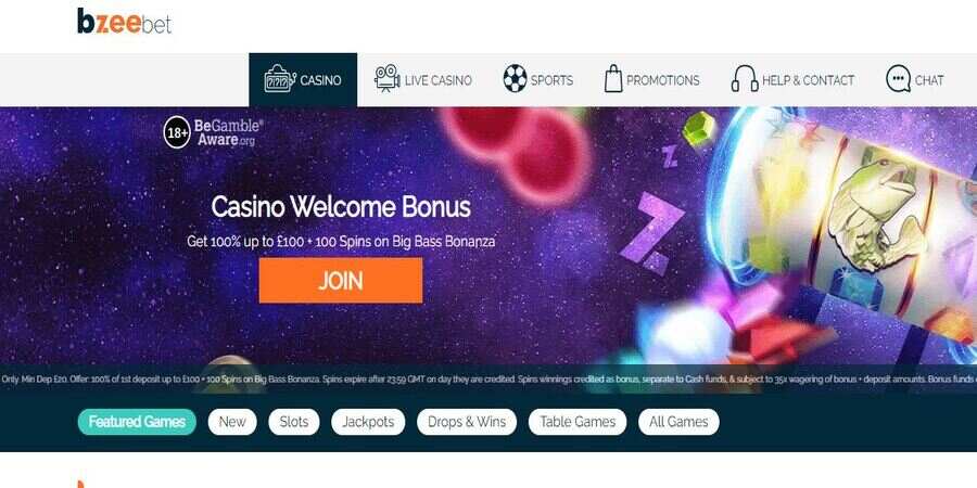 BZeebet Casino welcome bonus