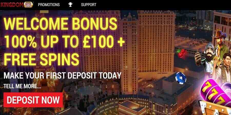 Kingdom Ace casino welcome bonuses