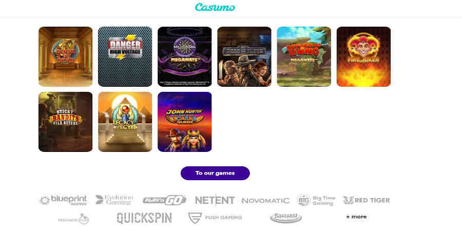Casumo - top 10 slot sites in the UK