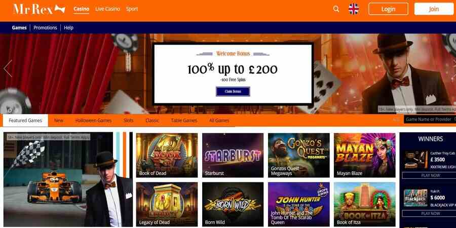 slots at Mr Rex Casino
