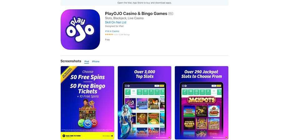  PlayOJO Casino app