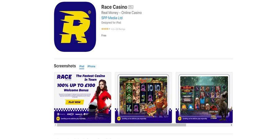 Race Casino app