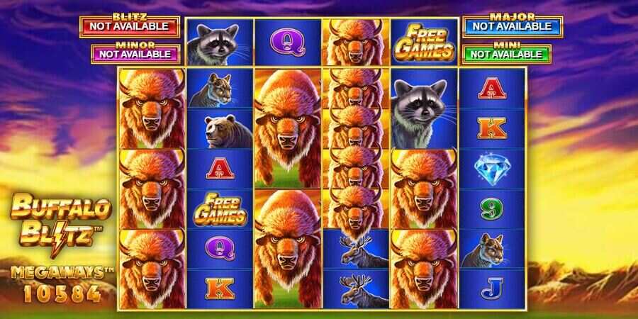 Playtech slot games - Buffalo Blitz
