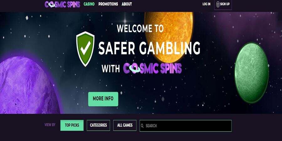 Cosmic Spins casino and bonuses