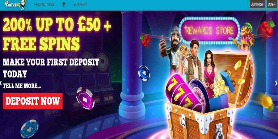 Fruity King casino bonus