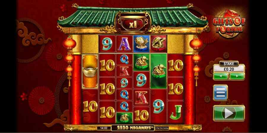 Gifts of Fortune Megaways online slot game