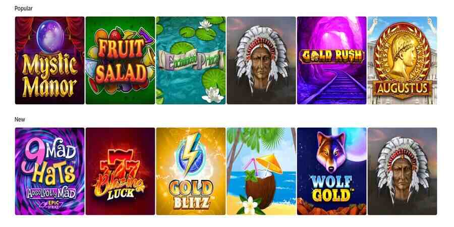 slot games at Electric Spins casino