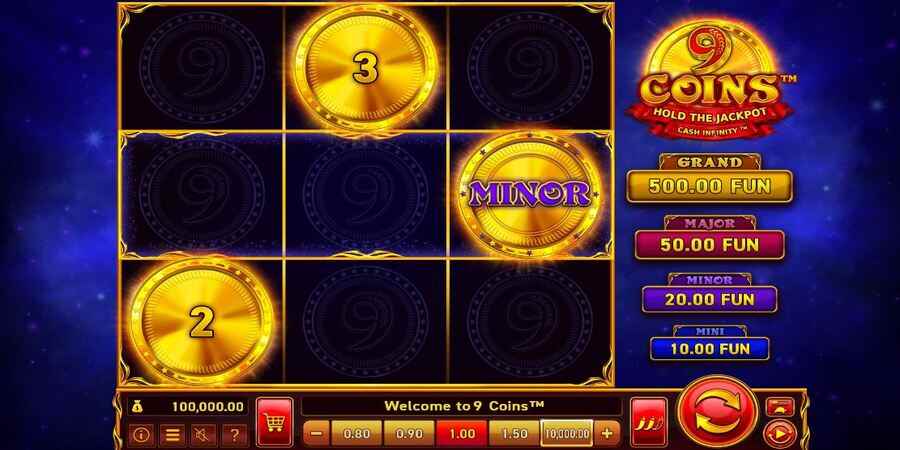 9 Coins online slot game