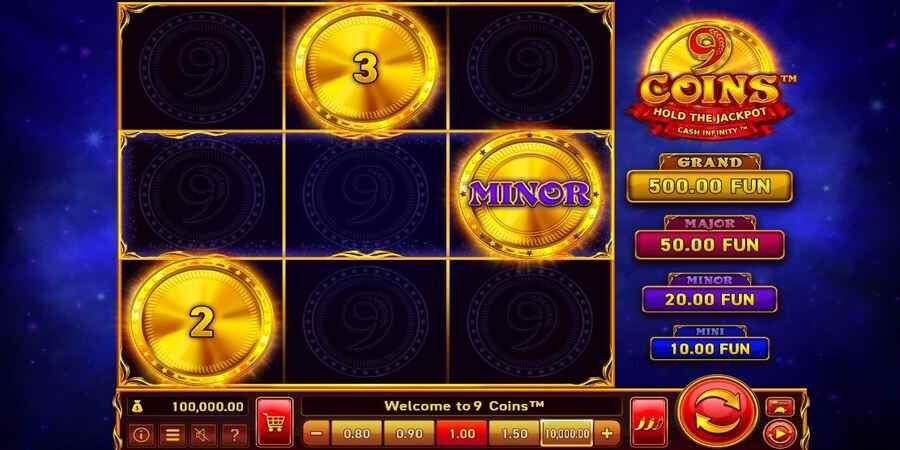 9 Coins slot - progressive jackpot slot