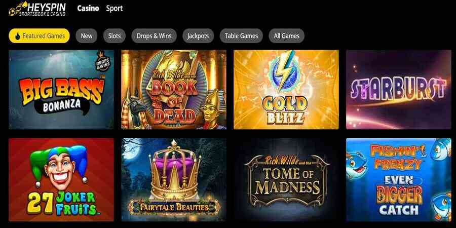 HeySpin Casino online slots