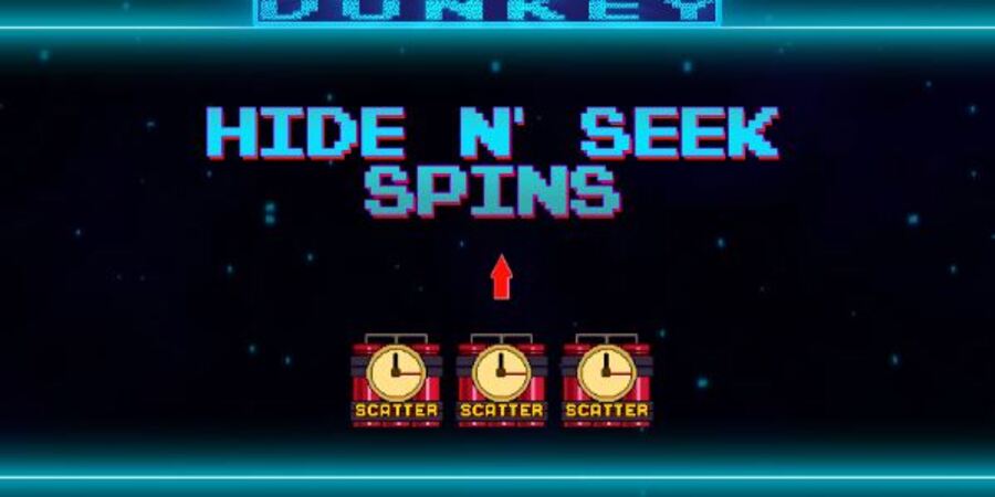 Space Donkey features: Hide N Seek Spins
