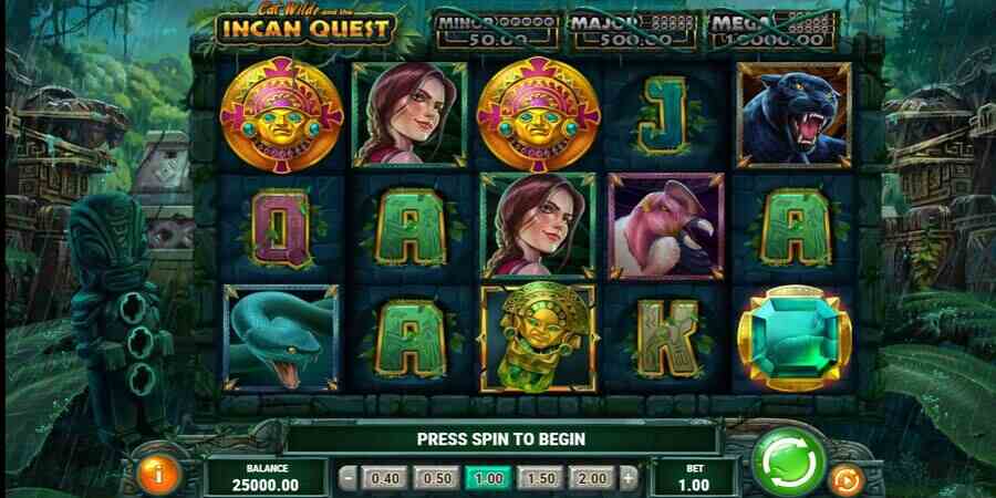 Cat Wilde and the Incan Quest slot - new slot