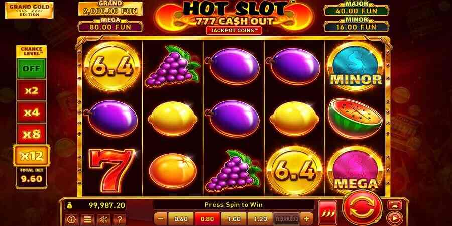 Hot Slot 777 Cash Out Gold Edition Slot reels