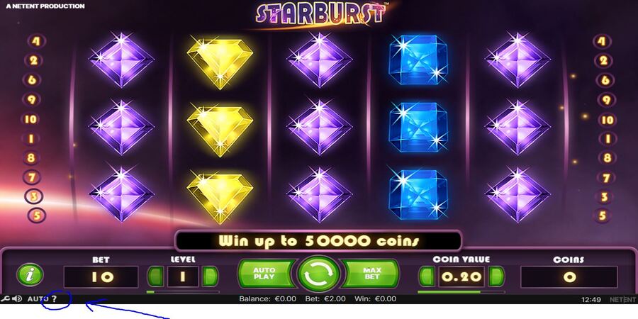 Starburst slot - Hyper Casino