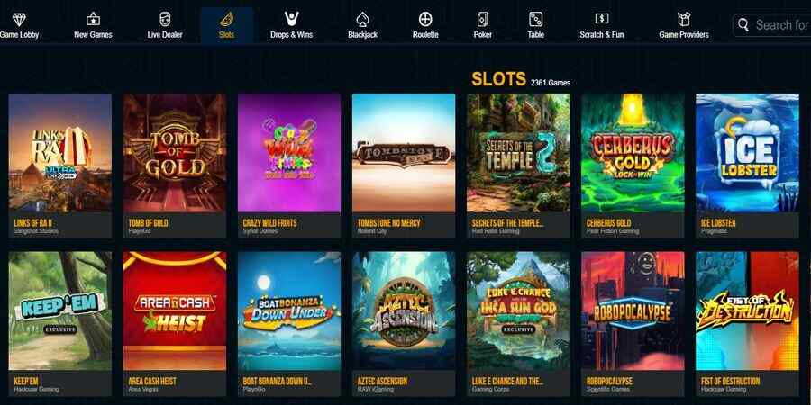 Online slots at Dream Vegas casino
