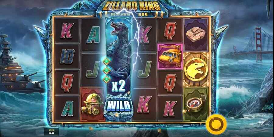 Triggering free spins in Zillard King Megaways