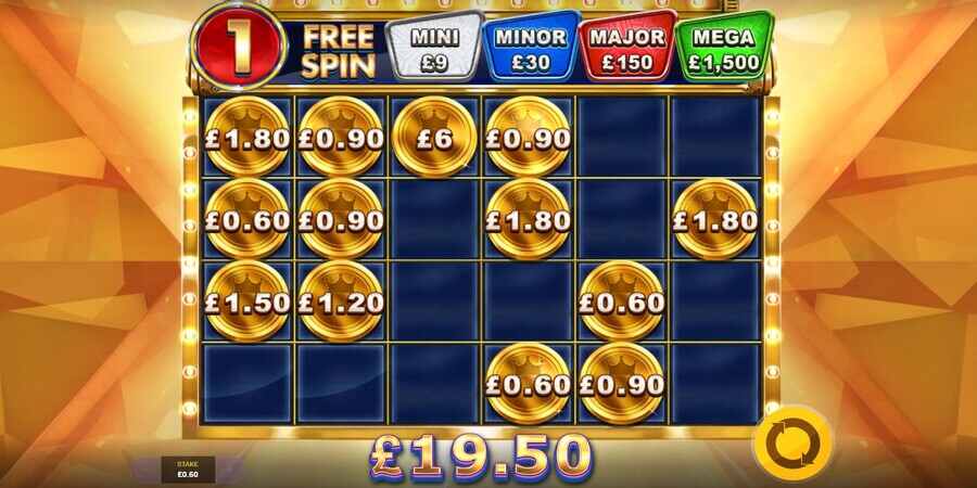 Hold the jackpot bonus in Big Gains slot