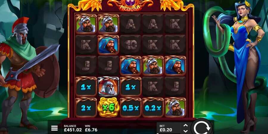 Golden Medusa symbol multiplier